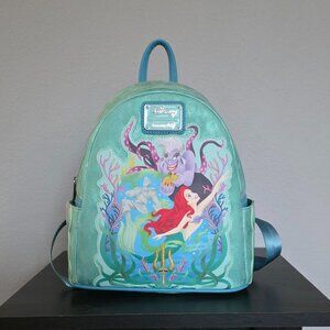 Loungefly Disney The Little Mermaid Glitter Portrait Mini Backpack